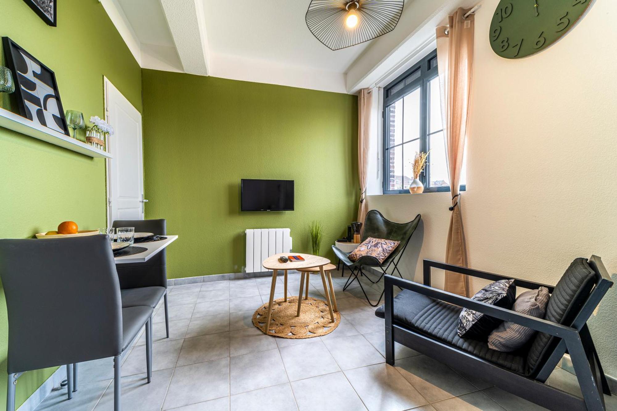 Stay Cosy Lille I Tourcoing - Appartement - Hypercentre - Parking Securise - Wifi - Netflix - Cuisine Esterno foto